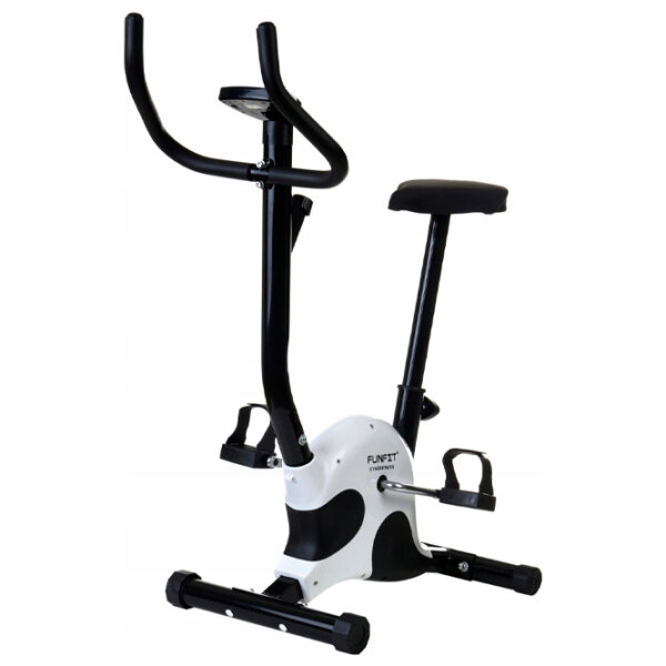 Bicicletă fitness FunFit 3267 Black White Vertical, 120 kg photo 4