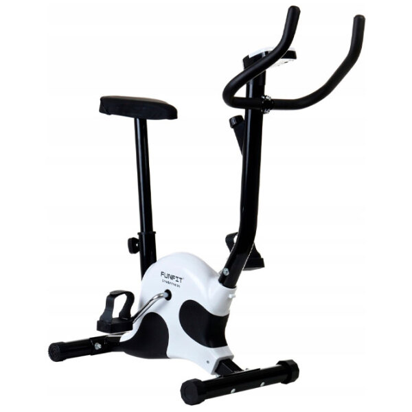 Bicicletă fitness FunFit 3267 Black White Vertical, 120 kg photo 5