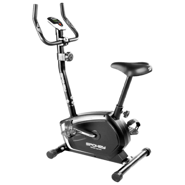 Bicicletă fitness Spokey Fitman Black Vertical, 120 kg photo 1
