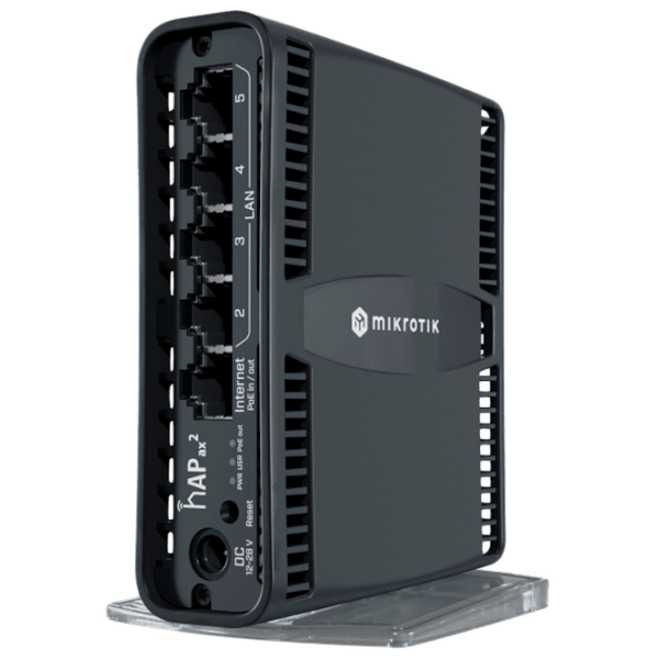 PoE Switch Mikrotik hAP ax2 Black  photo 1