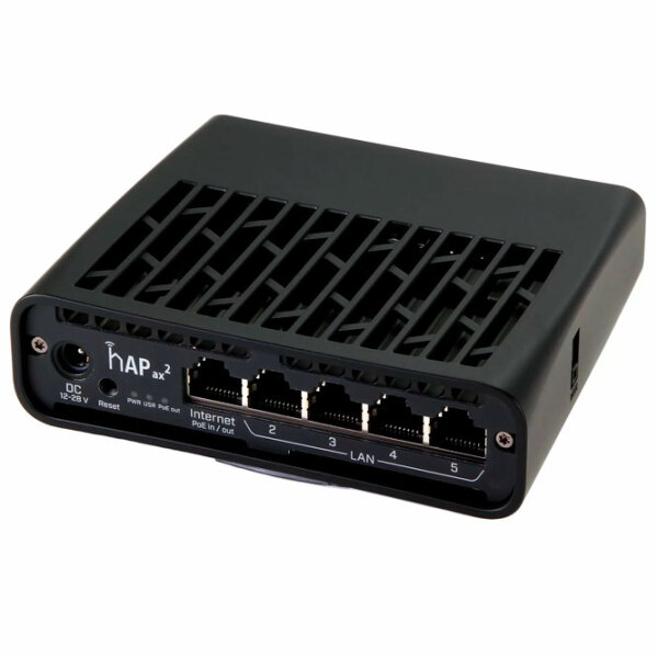 PoE Switch Mikrotik hAP ax2 Black  photo 3