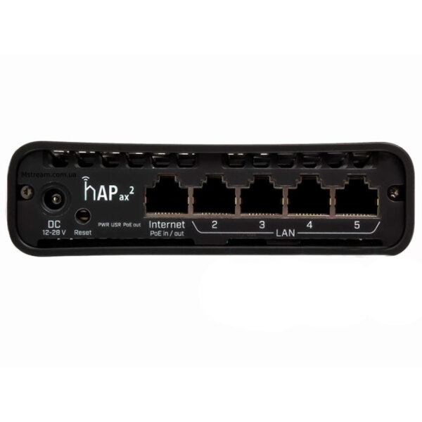 PoE Switch Mikrotik hAP ax2 Black  photo 4