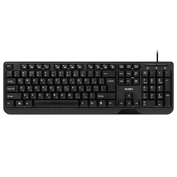 Tastatură Sven Sven KB-S330C Black Home and Office, Cu fir photo 4