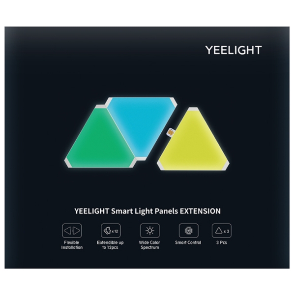 Panou de lumină Yeelight Triangles Expansion White Rețea photo 8