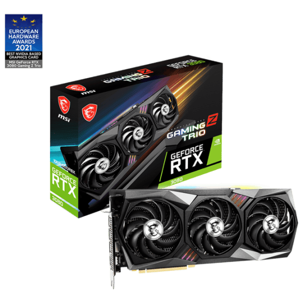 Placă video MSI GeForce RTX 3080 GAMING Z TRIO 10G 10 GB  photo 7