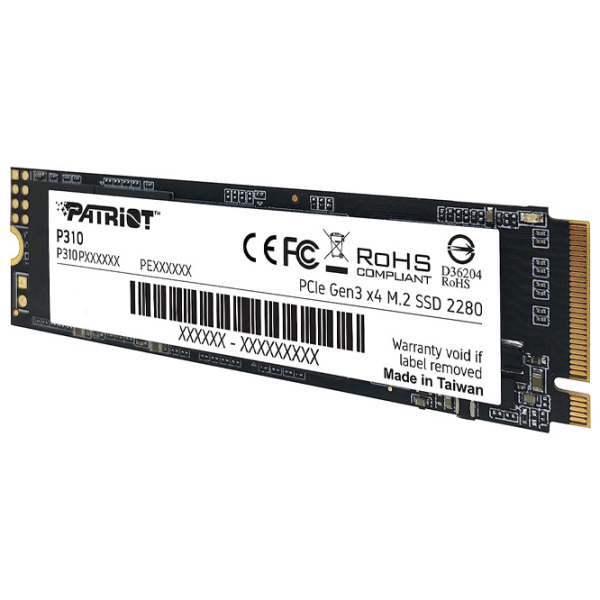 SSD Patriot P310 M.2 NVMe 1.92 TB Viteza de citire: 2100 MB/ s,
Viteza de inscriere: 1800 MB/ s photo 2
