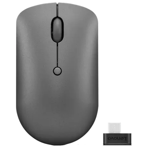 Mouse Lenovo Go Multi-Device Gray Fără fir, 2400 dpi photo 2
