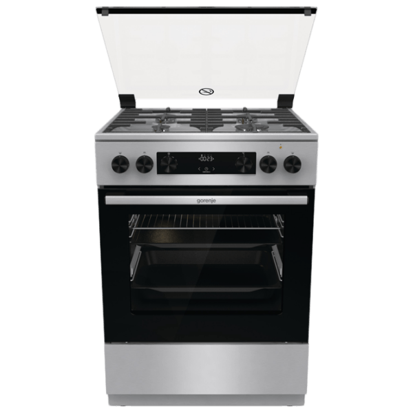 Aragaz Gorenje GKS 6C70 XF Inox Tipul plitei: Pe gaz, 71 l, Tipul cuptorului: Electric photo 1