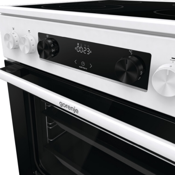 Aragaz Gorenje GECS6C70WC White Tipul plitei: Electrică, 71 l, Tipul cuptorului: Electric photo 6