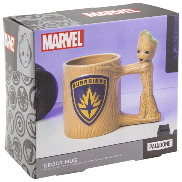 Cană Paladone Marvel's Guardians Of The Galaxy Groot Brown 300 ml photo 5