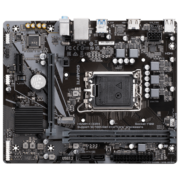Материнская плата Gigabyte H610M K mATX  photo 4