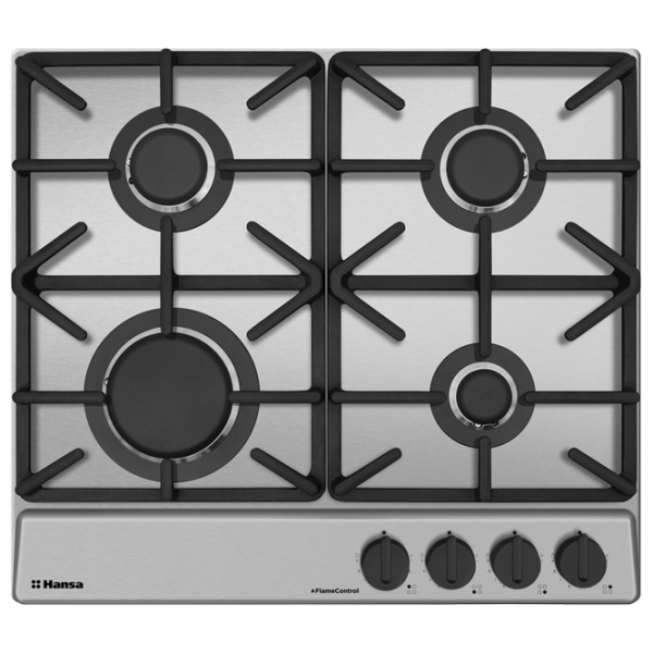 Plită încorporabilă pe gaz Hansa BHGI6515506 Inox Inox, Gratare: Fontă photo 1