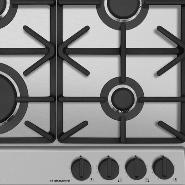 Plită încorporabilă pe gaz Hansa BHGI6515506 Inox Inox, Gratare: Fontă photo 3