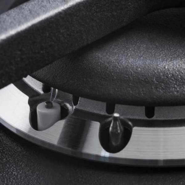 Plită încorporabilă pe gaz Hansa BHKS632590 Black Sticlă călită, Gratare: Fontă photo 5