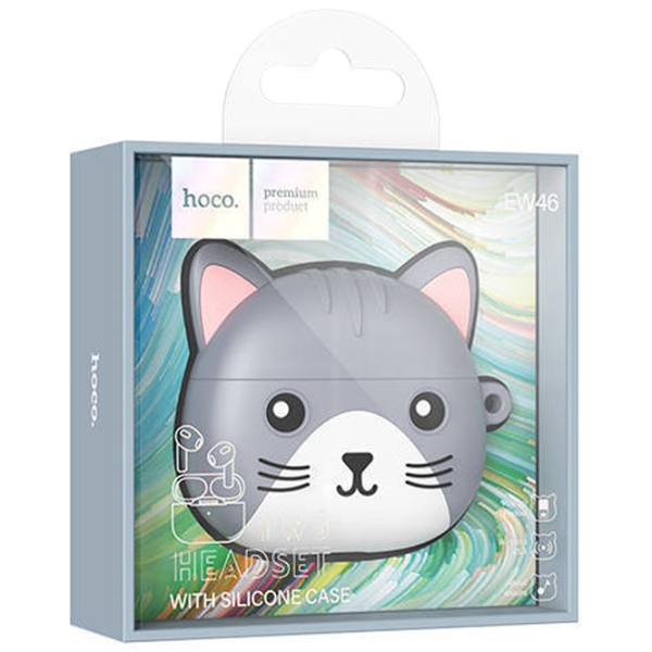 Căști Hoco EW46 +
husa Mysterious cat Gray Fără fir / Personal / In ear photo 5