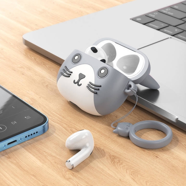 Căști Hoco EW46 +
husa Mysterious cat Gray Fără fir / Personal / In ear photo 7