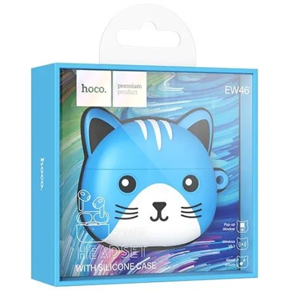 Căști Hoco EW46 +
husa Dodge cat Blue Fără fir / Personal / In ear photo 5