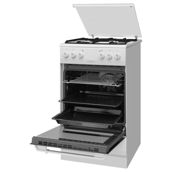 Aragaz Hansa FCMW58077 White Tipul plitei: Pe gaz, 62 l, Tipul cuptorului: Electric photo 3
