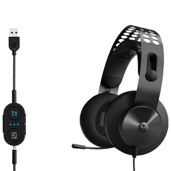 Căști Lenovo H500 Pro Black Cu fir/ Gaming/ On the ear photo 2