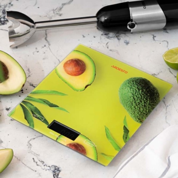 Cântar de bucătărie Ardesto SCK-893 AVOCADO Multicolor Electronic, Plastic/ Sticlă, 5 kg photo 7