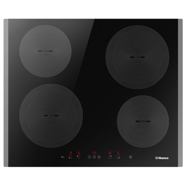 Plită încorporabilă cu inducție Hansa BHI68308 Black Vitroceramică, 7400 W photo 2