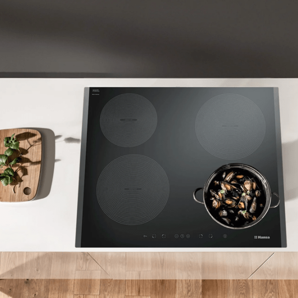 Plită încorporabilă cu inducție Hansa BHI68308 Black Vitroceramică, 7400 W photo 5