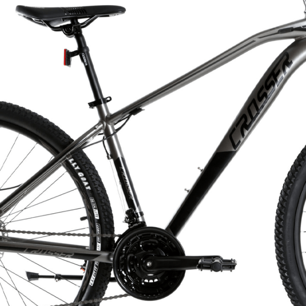 Bicicletă Crosser Jazzz 29" 17" Gray Black Aluminiu / Pentru adulți photo 3