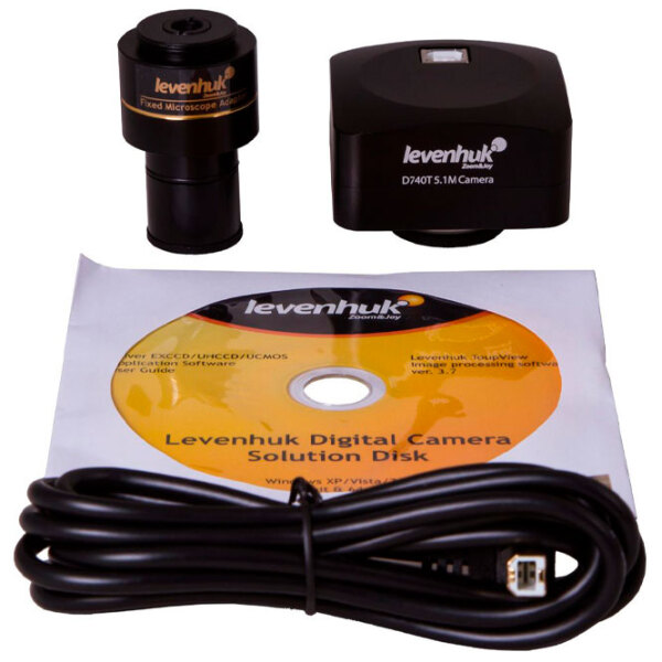 Microscop Levenhuk D740T 5.1M Black  photo 6