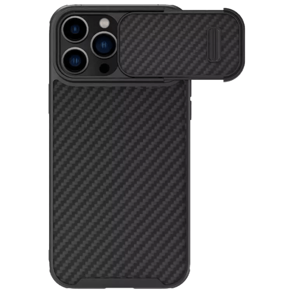 Чехол для смартфона Apple iPhone 14 Pro (Synthetic Fiber) Угольный Черный Nillkin, PC, Back photo 1