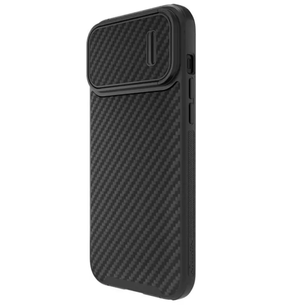 Чехол для смартфона Apple iPhone 14 Pro (Synthetic Fiber) Угольный Черный Nillkin, PC, Back photo 4