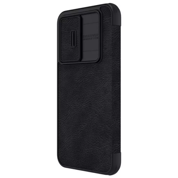 Чехол для смартфона Samsung Galaxy A54 (QIN Pro) Черный Nillkin, Кожа, Flip Cover photo 3