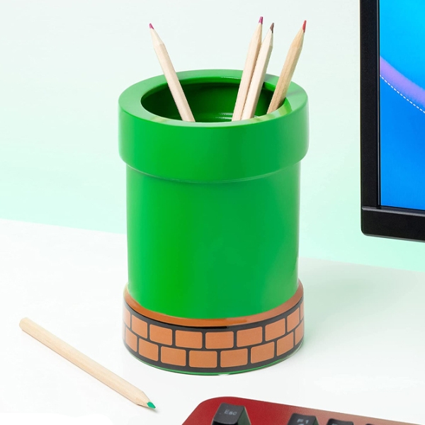 Фигурка с подставкой для цветов Paladone Super Mario Warp Pipe Flower Pot and Pen 12+ / Зеленый photo 3