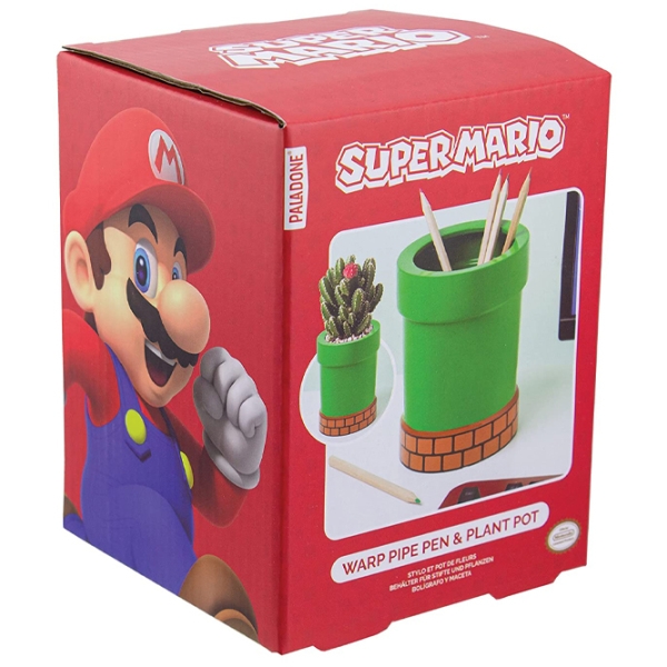 Фигурка с подставкой для цветов Paladone Super Mario Warp Pipe Flower Pot and Pen 12+ / Зеленый photo 5