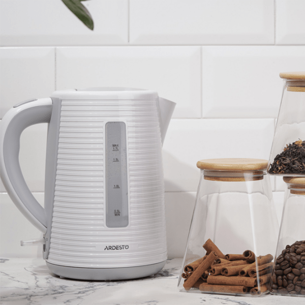 Ceainic electric Ardesto EKL-F17WG White 2150 W, 1.7 l, Material interior: Plastic photo 5