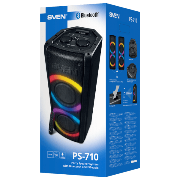 Boxă pentru Party Sven PS-710 Black 100 W photo 7