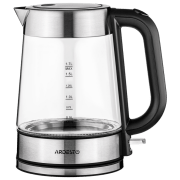Ceainic electric Ardesto EKL-F200 Inox 2150 W, 1.7l, Material interior: Sticlă