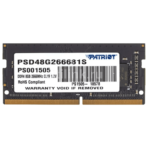 Оперативная память 16 ГБ Patriot Signature Line PSD416G266681S SO-DIMM, DDR4, 2666 МГц photo 1