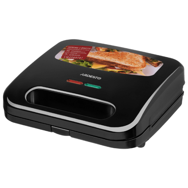 Aparat pentru sandvișuri Ardesto SM-H110BSN Black 700 W, Cantitatea de sandwich-uri: photo 1