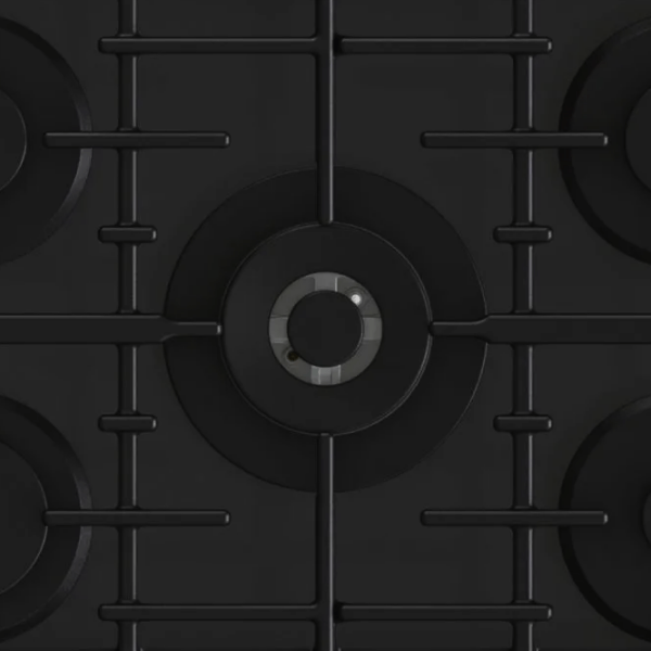 Plită încorporabilă pe gaz Gorenje GTW 7C51B Black Oțel emailat, Gratare: Fontă photo 3