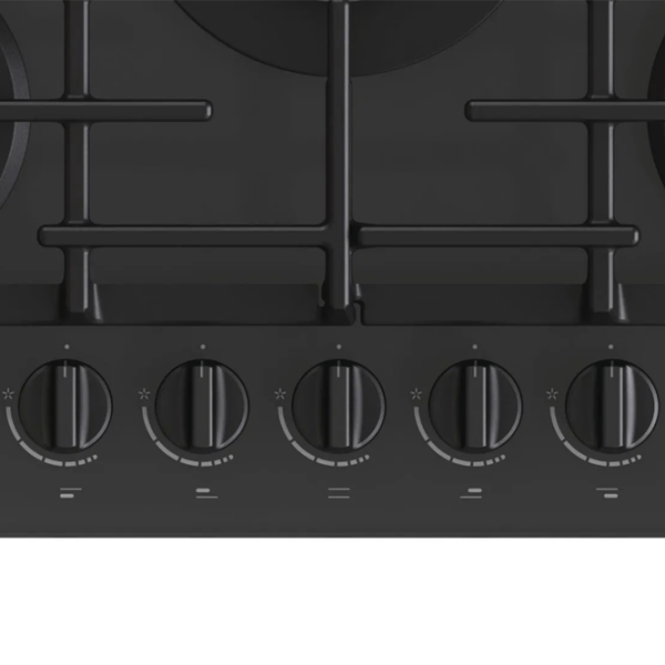 Plită încorporabilă pe gaz Gorenje GTW 7C51B Black Oțel emailat, Gratare: Fontă photo 4