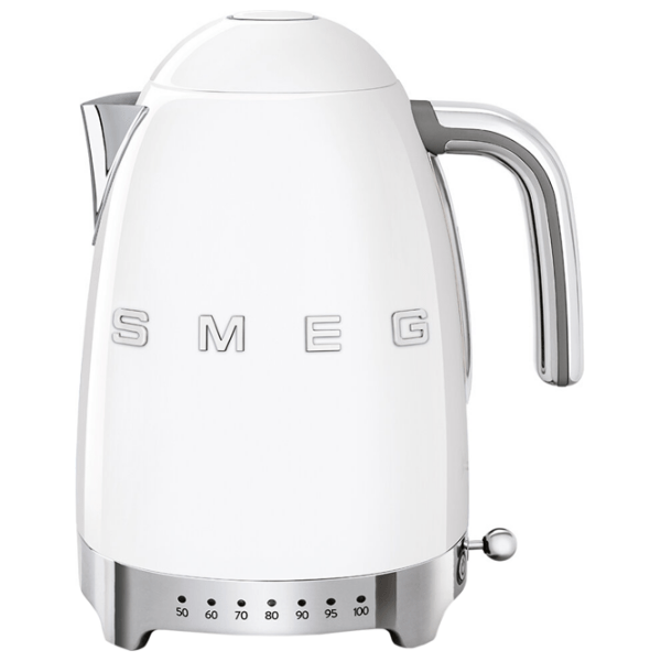 Электрочайник Smeg KLF04WHEU Белый 2400 Вт, 1.7л, Внутреннее покрытие: Нержавеющая сталь photo 2