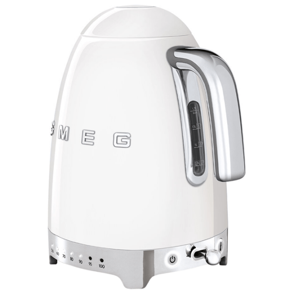 Электрочайник Smeg KLF04WHEU Белый 2400 Вт, 1.7л, Внутреннее покрытие: Нержавеющая сталь photo 3