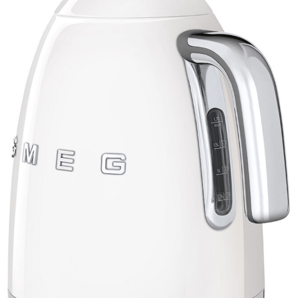 Электрочайник Smeg KLF04WHEU Белый 2400 Вт, 1.7л, Внутреннее покрытие: Нержавеющая сталь photo 5