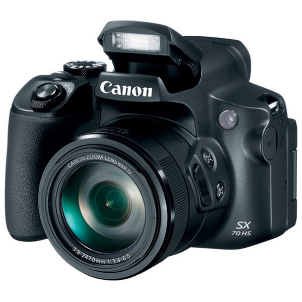 Cameră foto Canon PS SX70 HS UK + Black CMOS, 20.3 MP, f/ 3.5 - f/ 6.5 photo 3