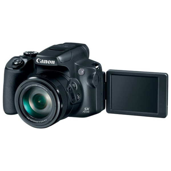 Cameră foto Canon PS SX70 HS UK + Black CMOS, 20.3 MP, f/ 3.5 - f/ 6.5 photo 5