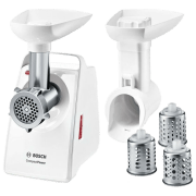 Mașină de tocat carne Bosch MMWPL3003 White 500 W/ 2000 W, 2.5 kg/ min