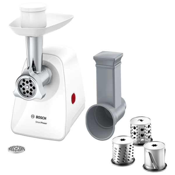 Mașină de tocat carne Bosch MMWPL2000 White 350 W/ 1500 W, 1.7 kg/ min photo 1