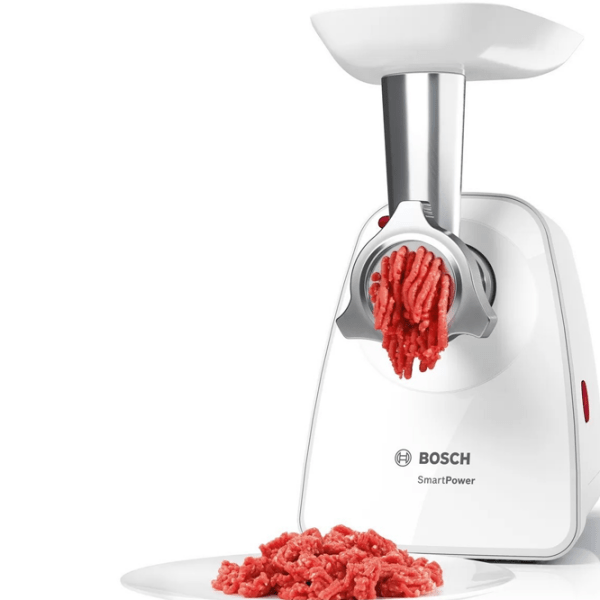 Mașină de tocat carne Bosch MMWPL2000 White 350 W/ 1500 W, 1.7 kg/ min photo 4
