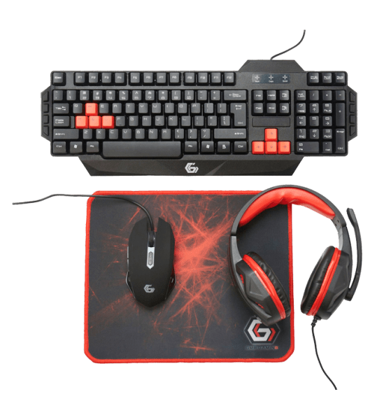 Set Gembird GGS-UMG4-01 Black Gaming, Cu fir photo 1
