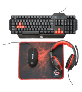 Set Gembird GGS-UMG4-01 Black Gaming, Cu fir